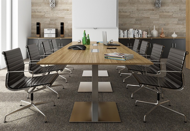 Mesa rectangular【reuniones de trabajo】